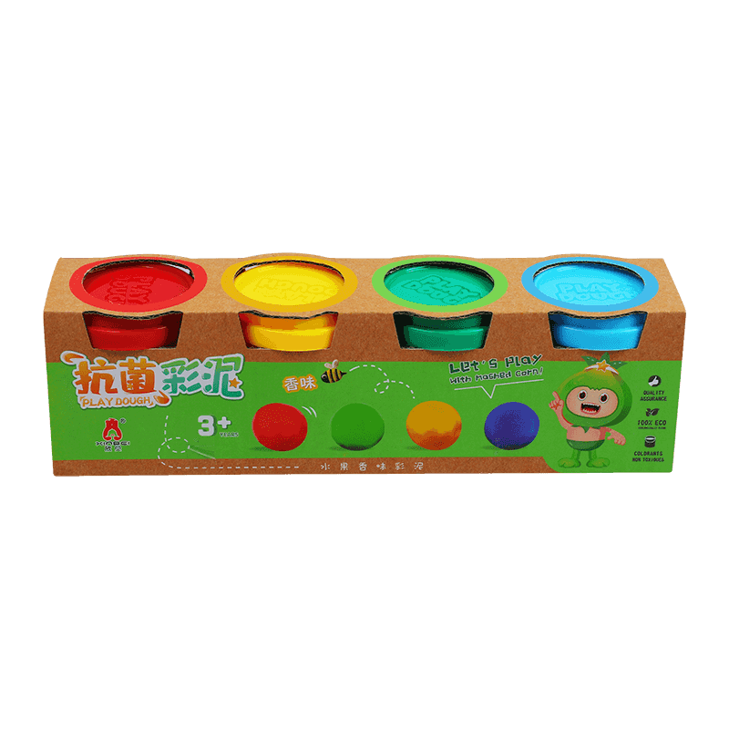 8711 مجموعة عجينة اللعب بأربعة ألوان